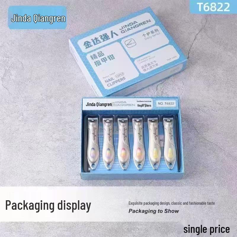 Jindaqiangren Large Carbon Steel Nail Clippers - Flat Mouth Manicure Tool with Free Shipping