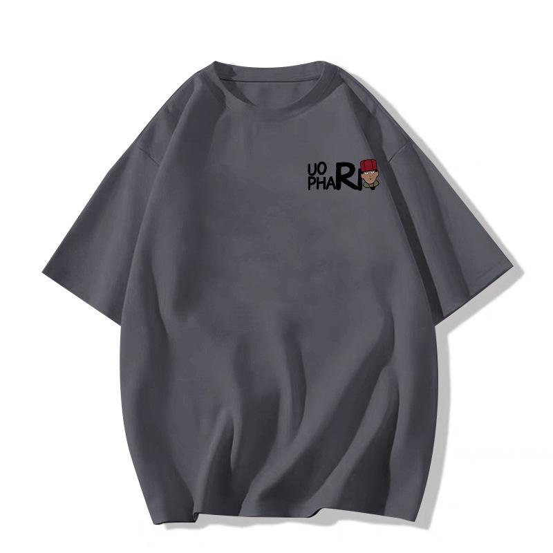 2025 Summer Women's Loose Fit Pure Cotton Oversized Short Sleeve T-shirt for Teens