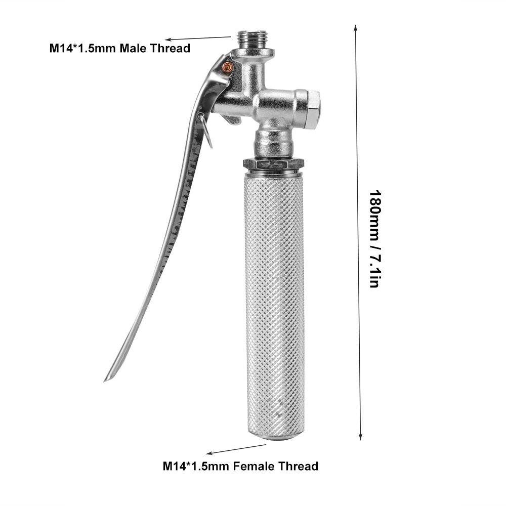 Manico per Spruzzatore M14*1.5mm Argento Manico per Spruzzatore da Giardino Manico Resistente per Irrigazione Uso Forestale