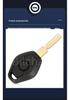 Compatible BMW CAS2 Car Key Remote Control 315/315LP/433/868MHz ID46 Dual Chip