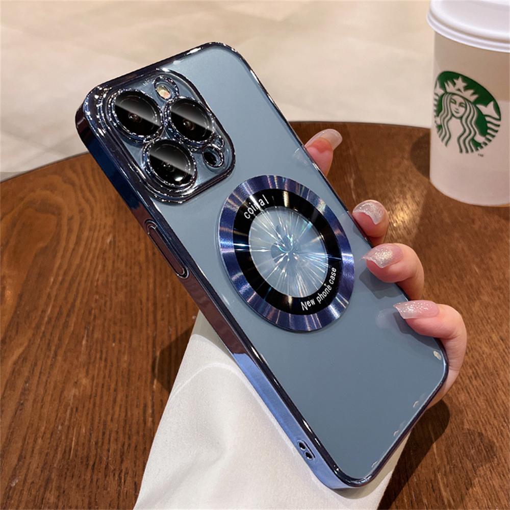 Luxury Plating Magnetic For Magsafe Wireless Charging Case For Iphone 14 Pro Max 13 12 11 X Xs Xr 7 8 Plus Se Hard Clear Cover