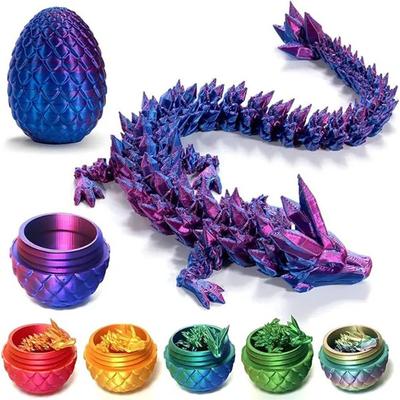 3d Printed Dragon,Chinese New Year Gift,Dragon Eggs with Dragon Inside,Dragon Decompress Adult Toy,Mystery Dragon Egg,Novelty Flying Dragon Gift