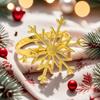 1/6/12pcs Silver/Gold Snowflake Napkin Ring Buckles Christmas Holiday Metal Napkin Holder New Year Gift Dinnig Table Decoration