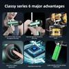 Sports Fitness Fascia Gun 4 Kinds of Massage Head Can Be Changed 6 Gear Adjustable 6MM Deep Massage Impact Mini Fascia Gun