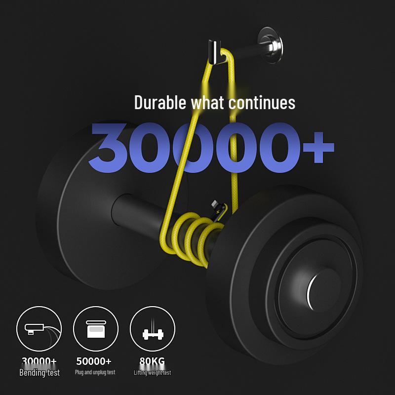 Dual-Color Braided Charging Cable for iPhone 14 Pro/XS/6s/7/8 Plus