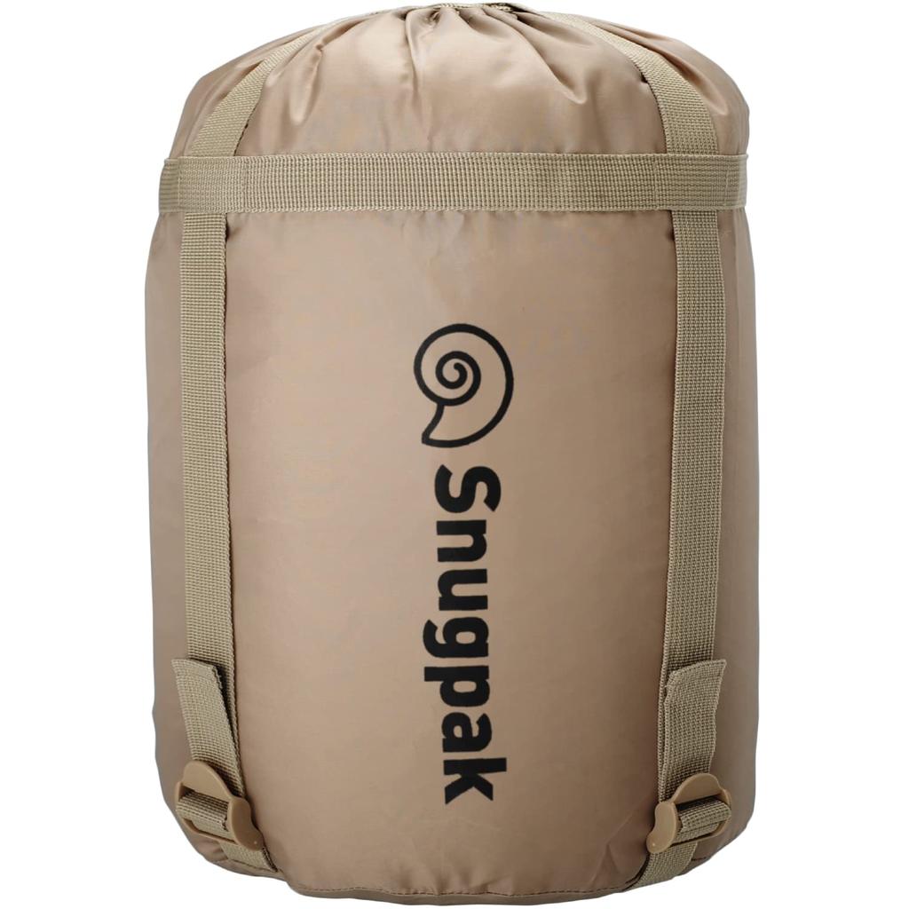 Snugpak Sleeping Bag Compression Sack Large L Size Desert Tan Storage Bag Clothing Compression Bag Travel Camping (Authentic Japanese Product)