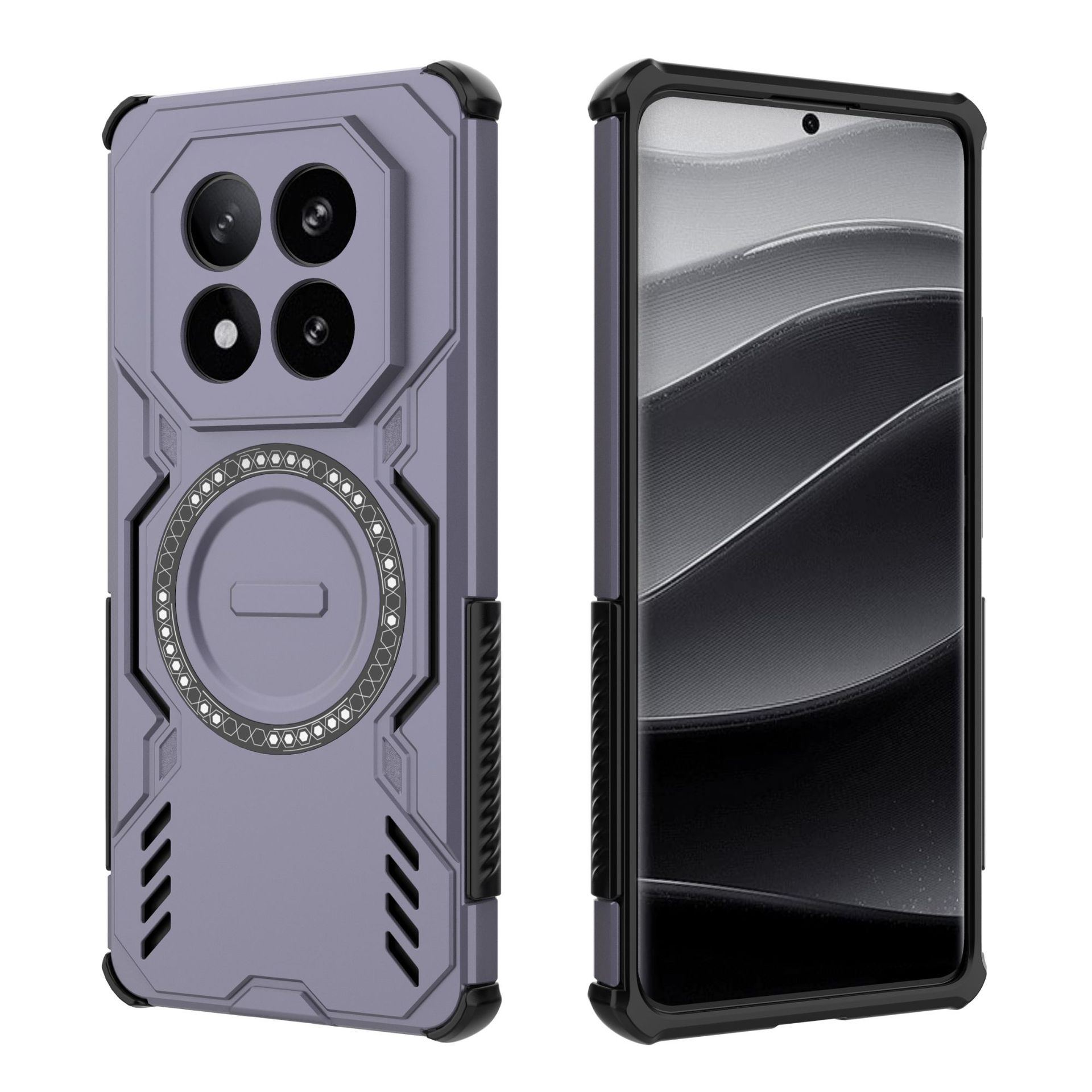

Heavy Duty Armor Phone Case For Redmi Note 15 14 Pro Plus 4G 5G New Design Shockproof Magnetic Hard Cover For Note 15Pro Shell Redmi note 15 pro+ 5g