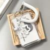 Soft Silicone Kpop Photocard Holder Spring Rope With Star Keychain ID Cards Protective Case Sliding Cover