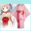 Stunning Japanese Anime Cosplay Costume Magical Girl Homura Akemi Yukata Dress