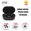 E7S TWSWireless Bluetooth Earphones HiFi Stereo Noise Cancelling Sport Mini Earbuds Headset with Mic Compatible with Smartphones