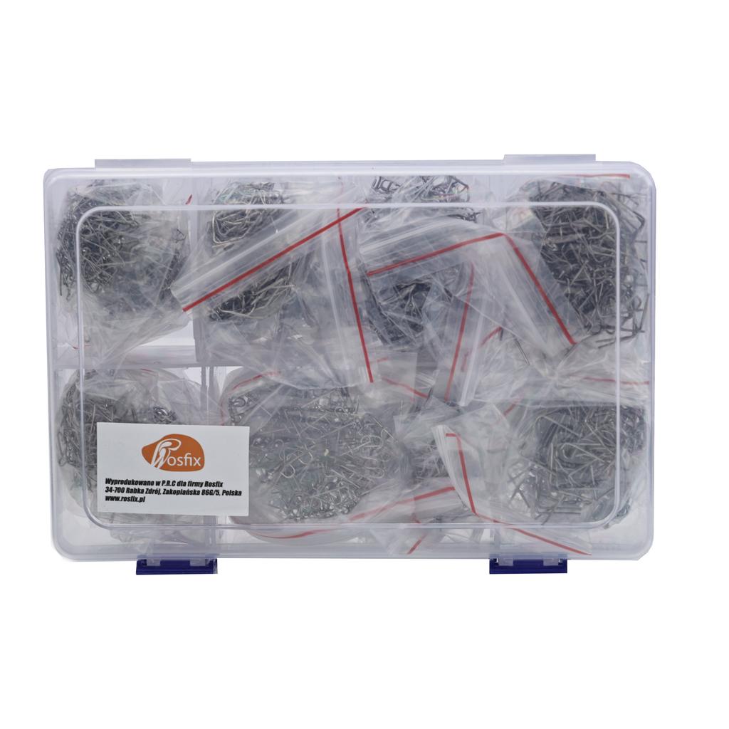 Rosfix Zszywki Do Plastiku – 6 Rodzajów 1800szt. W Plastikowym Boxie | Trwałe Połączenia | Idealne Do Napraw I Projektów DIY