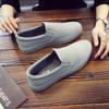 New Loafers Men Slip-on Casual Shoes Full Grey Thickened Canvas Footwear Breathable Sneakers Vulcanized Shoes Tenis Masculino
