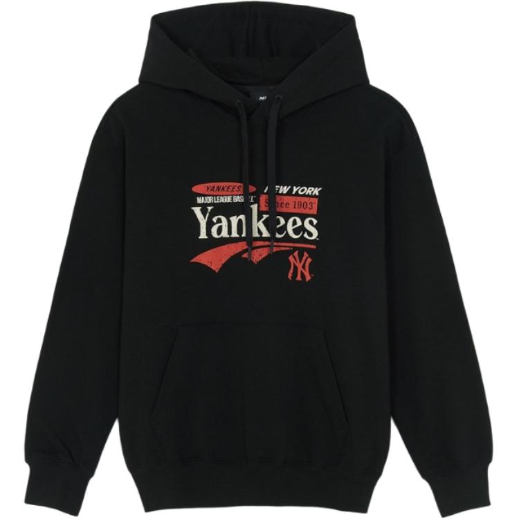 MLB New York Yankees Sweatshirts Unisex Black Hooded Moderate 3AHDV0454-50BKS M