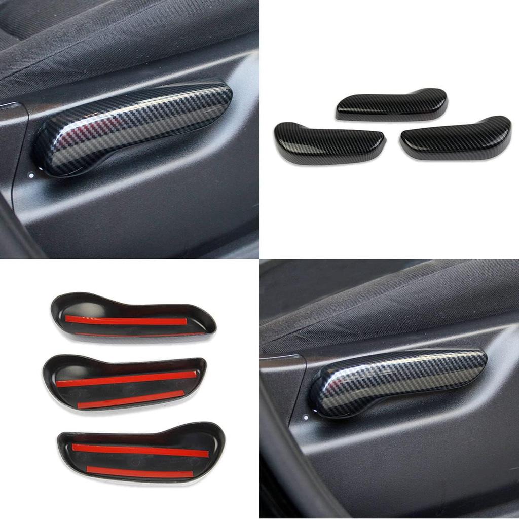 Carbon Fiber Seat Adjustment Button Wrench Cover Trim Kit for Dodge Durango 2011-2022