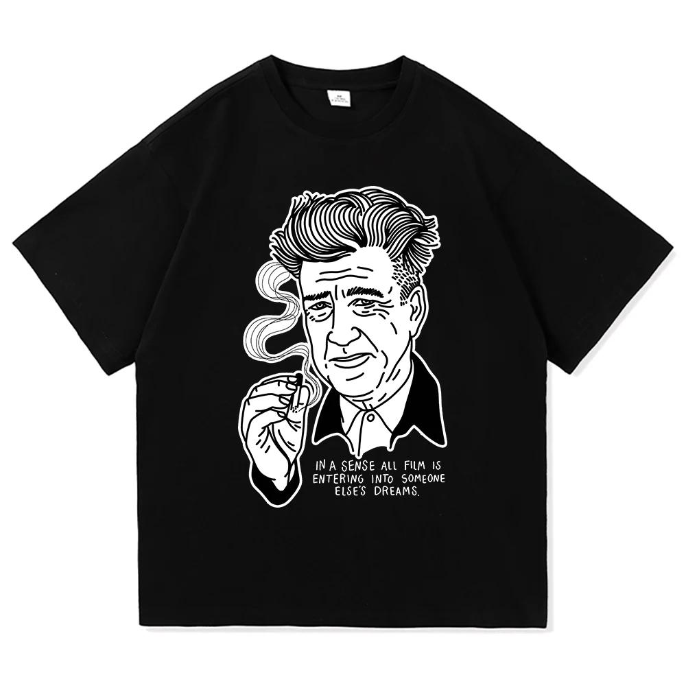 David Lynch T Shirt Summer Fashion Women Unisex Aesthetic Retro Graphic TShirt Unisex High Quality Casual Vintage Tees Shirts Top