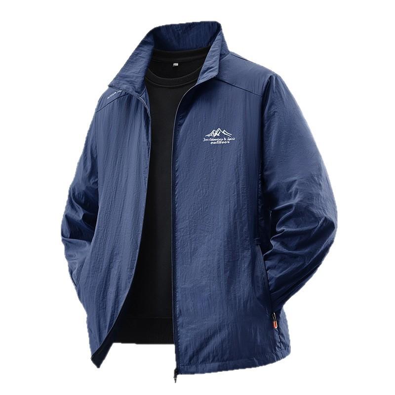 Outdoor Sonnenschutzkleidung für Herren Junge Mode Lässig Dünn Kühl UV-Jacke für Herren Sommer Neu