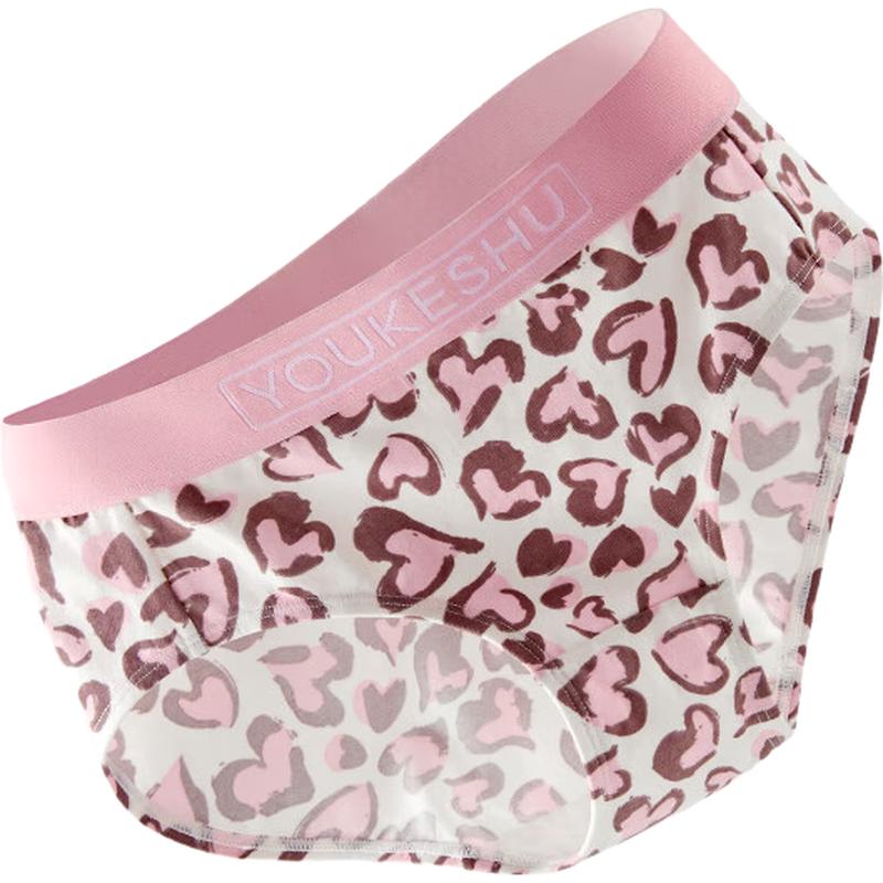 

Youshu Women s 7A Antibacterial Cotton Mid-Waist Briefs M