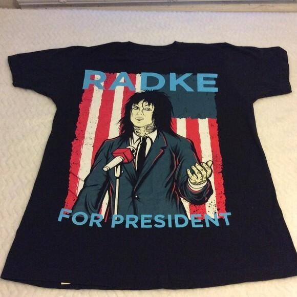 Футболка Ronnie Radke Falling In Reverse Radke For President S-4XL Унисекс XXL