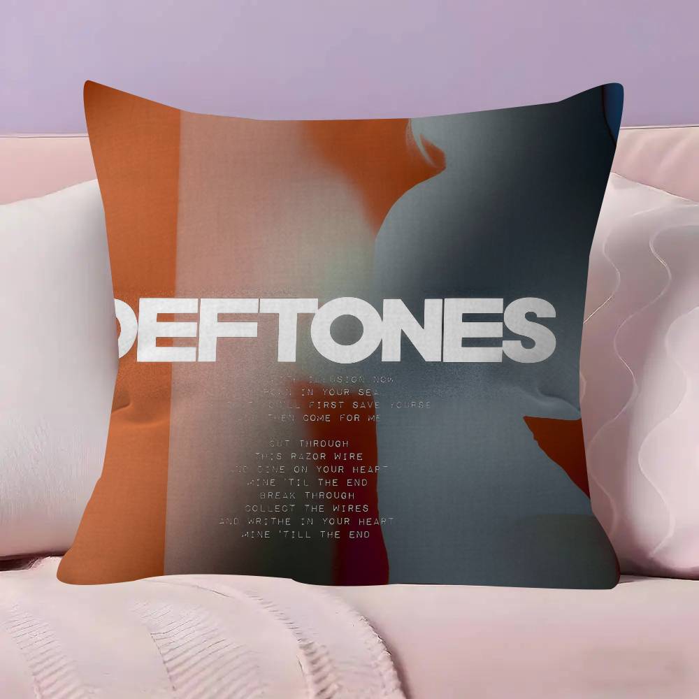 Classic D-Deftones Band   Pillowcase toon Gift Cushion Cover Bedroom Home Sofa Chair Seat Decor pillow case