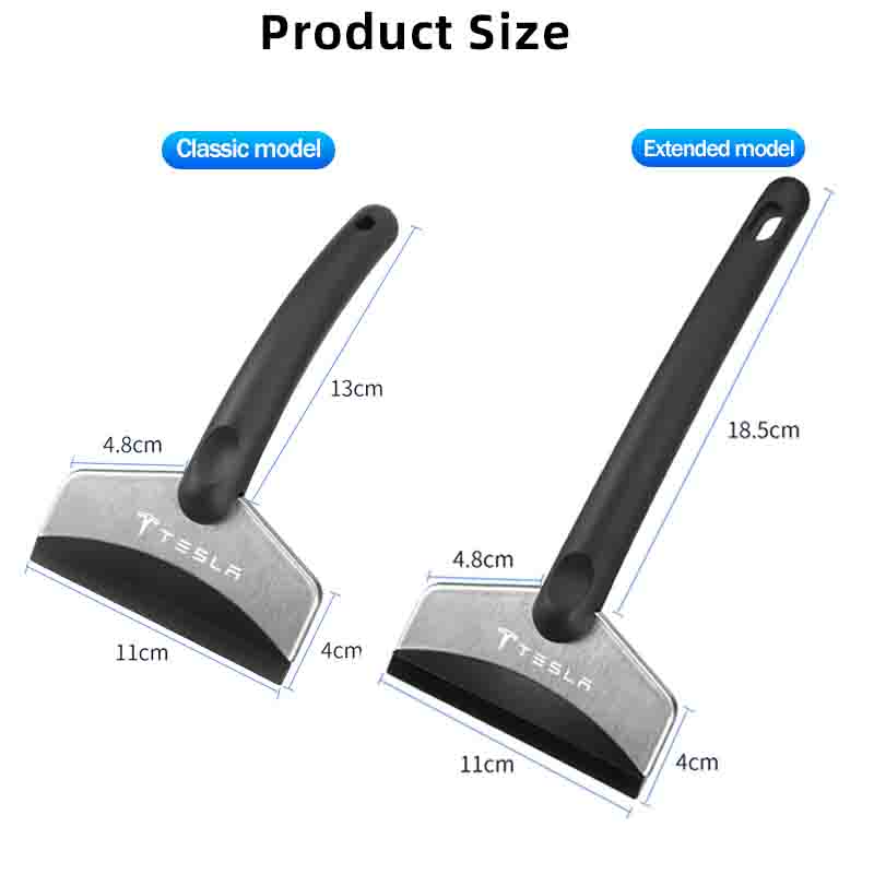 ITZLW1 Car Snow Shovel Window Cleaning Ice Removal Scraper Durable Tool Accessories For Tesla Model 3 Y S Cybertruck Highland 2024-2018