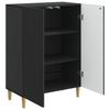Sideboard Black 66 x 34.5 x 90 cm Particleboard