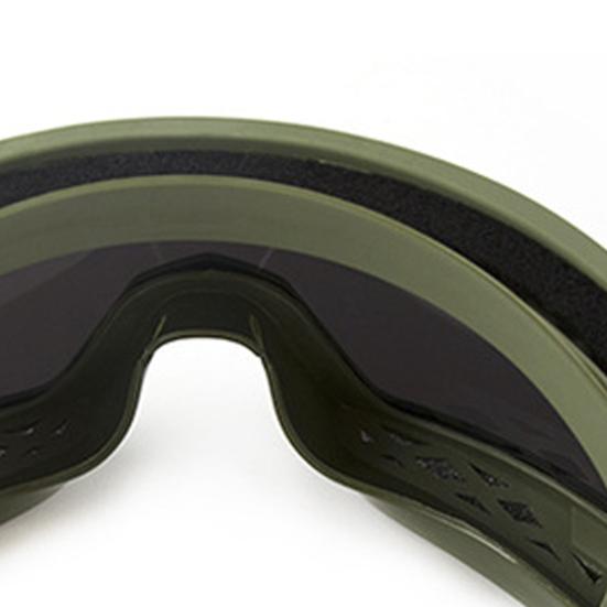 Airsoft Goggles Desert Locust Goggles Anti Fog Safety Glasses Impact Resistant Tactical Eyewear with 3 Interchangeable Lenses for Outdoor Cycling