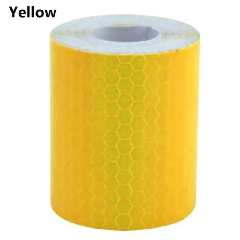 1 Pc 5cm*3m Car Reflective Warning Tape Multipurpose Safety Warning Reflection Decoration Sticker