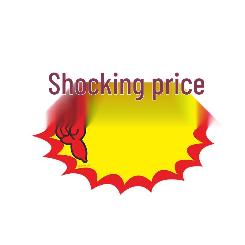 Extra Large 100-Sheet Supermarket POP Exploding Price Tags for Fruit Store Promotion