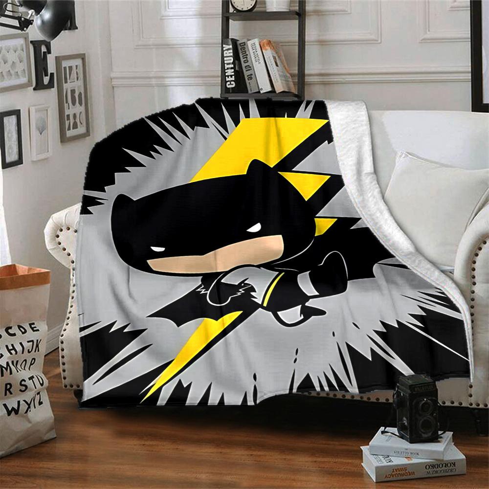 1 pièce Couverture Batman Légère Flanelle Jeté Pour Canapé, Lit, Voyage, Salon, Bureau, Canapé, Fauteuil, Et Lit