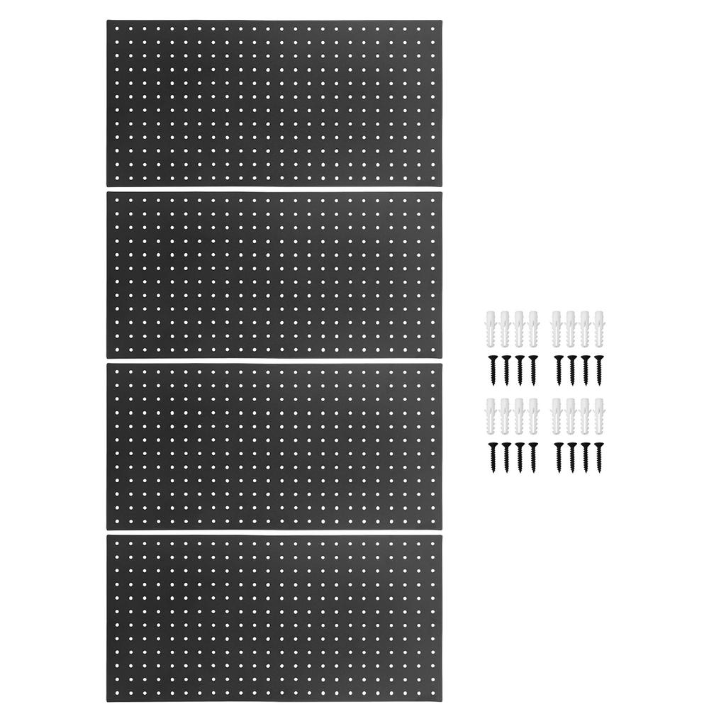 Metal Pegboard Wall Panels 24inx12in Tool Storage Pegboard System Modular Peg Board Tool Organizer Board Kit