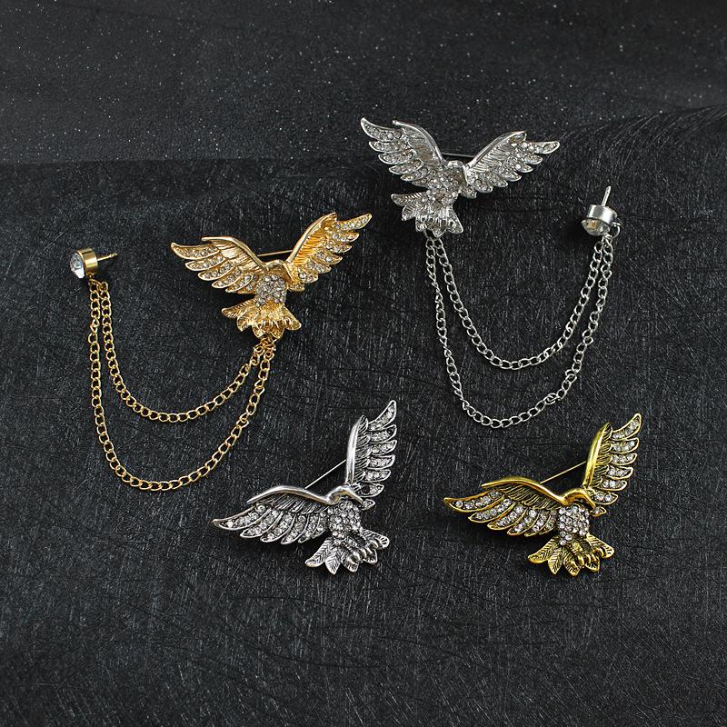 Majestic Eagle Unisex Brooch - Wings Spread Fashion Badge