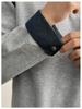Men's Loose-Fit Lapel Patchwork Hoodie Polo Shirt - Edgy Autumn Long-Sleeve Top