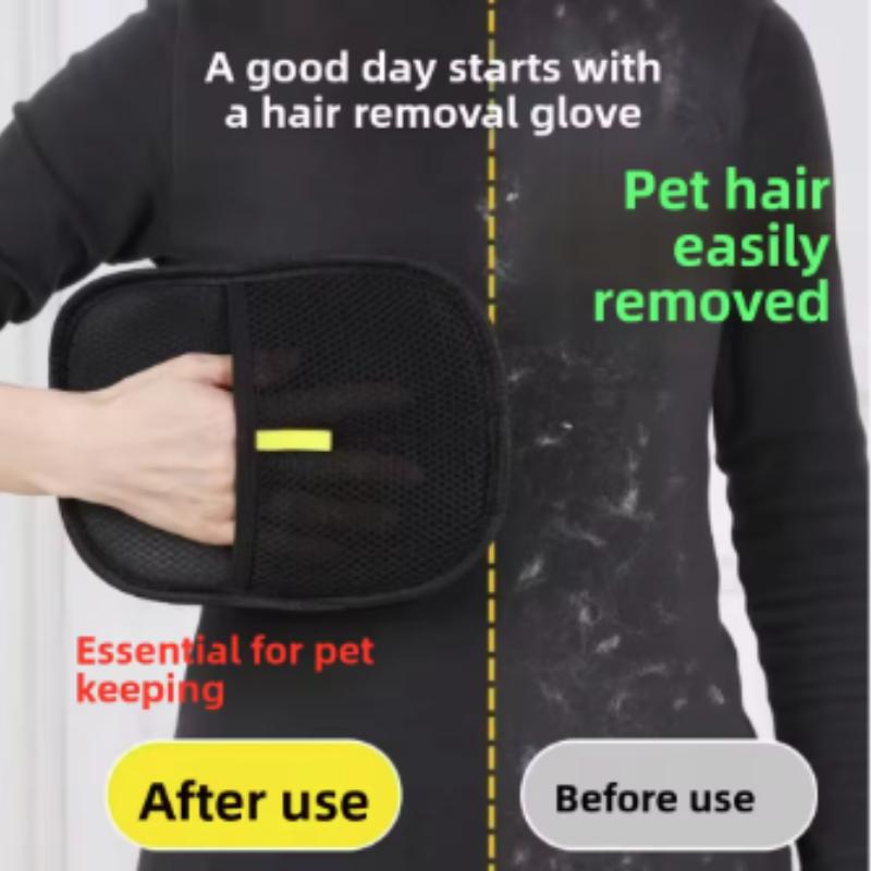 Double Sided Pet Hair Removal Gloves Reusable Grooming Tool for Dogs Cats Fur Static Free Cleaning for Carpets And Furniture