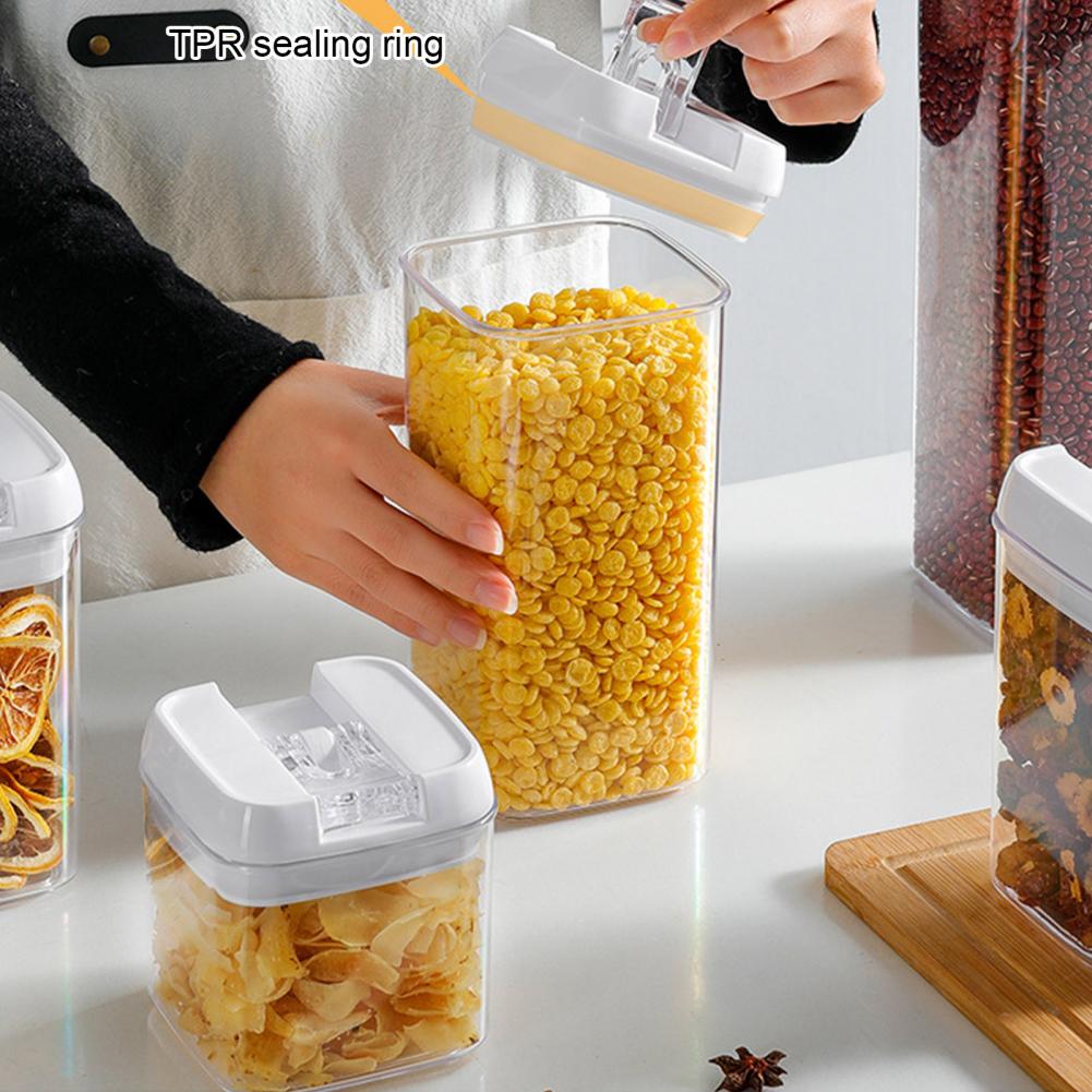 FAIS DU Food Storage Jar With Lid Kitchen Container Kitchen Organizer Stackable Dustproof Moisture Resistant Kitchen Accessories