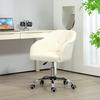 46-56 Cm Teddy Fleece Office Chair - Cream