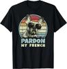 Pardon My French - Divertente Retro Frenchie _ Bulldog Francese Regalo Uomo T-Shirt Unisex