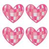 10PCS/lots Pink Western Cowboy Embroidered DIY Iron On Patches For Hats Jackets Jeans Sew Badges Pink Cartoon Embroidery Patch