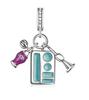 S925 Silver Coffee Cup Honey Beverage Bottle Birthday Cake Talisman Fit for Original Bracelet DIY Women's Jewelry