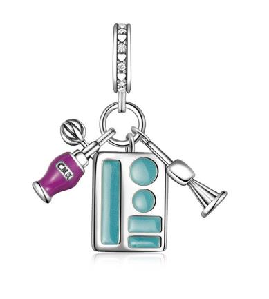 S925 Silver Coffee Cup Honey Beverage Bottle Birthday Cake Talisman Fit for Original Bracelet DIY Women's Jewelry