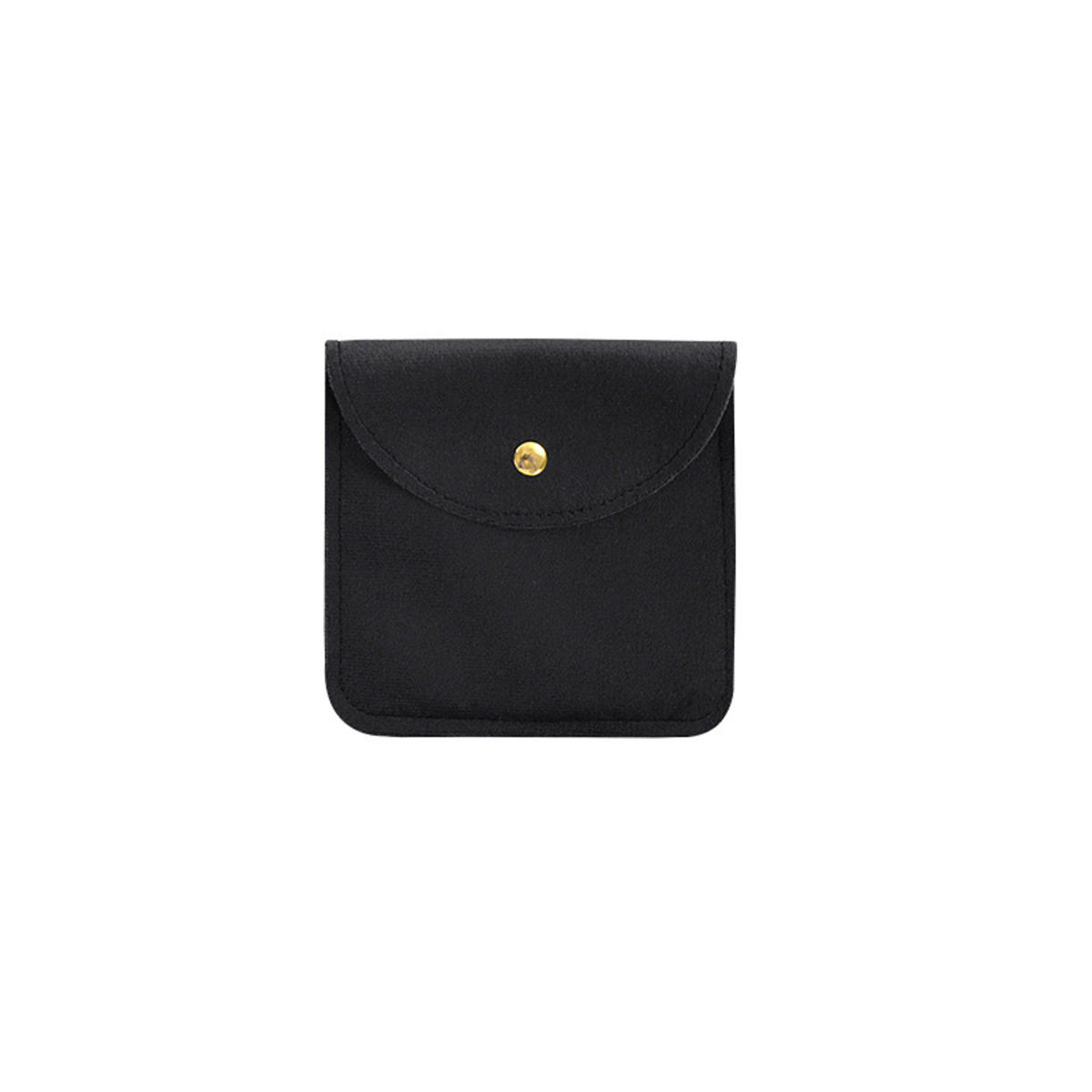 

1pc Jewelery Pouch Packaging Bag Soft Velvet Gift Bracelet Necklace Earrings Rings Storage Button Velvet Bag Jewelry Organizer one size чёрный