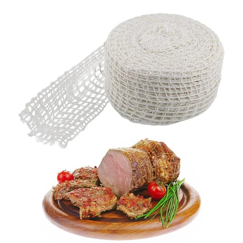 1-3Meters Cotton Meat Net Ham Sausage Net Butcher's String Sausage Roll Hot Dog Sausage Casing Packaging Tools Meat Cooking Tool