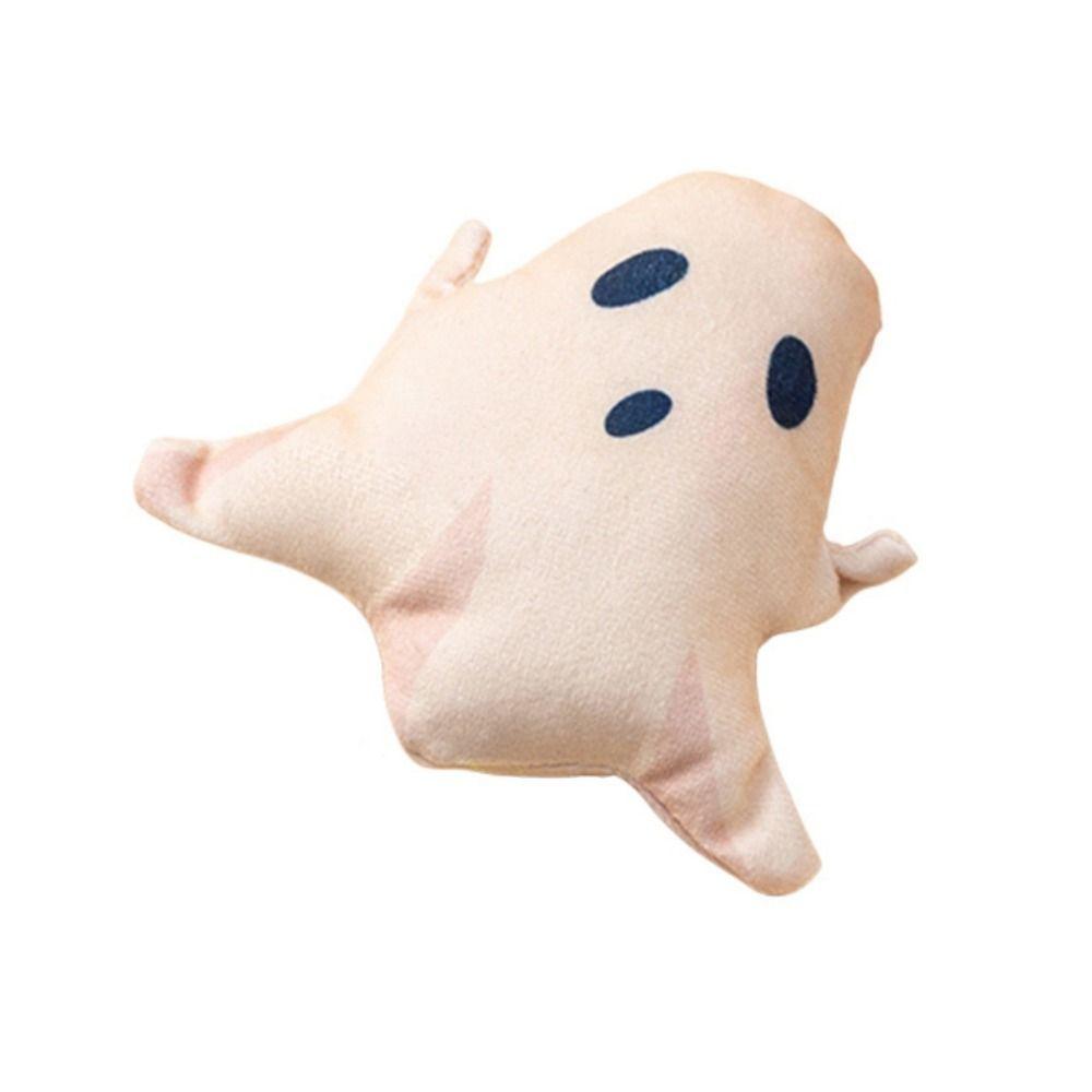 

Bite Resistant Cat Halloween Plush Doll Plush Halloween Cat Teeth Grinding Toys Relieve Boredom A