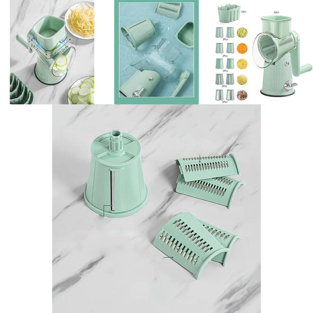 Safe Handheld Green Multi-functional Vegetable Shredder And Slicer For Kitchen Use