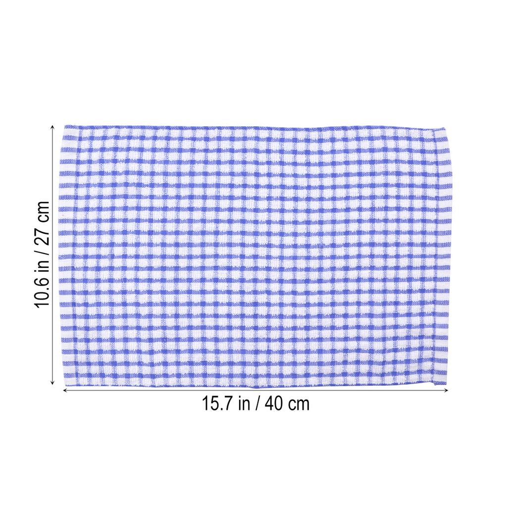 40x27cm Super Absorbent Cotton Cloth Dish Towel for Use Quick Dry - Blue Kitchen Towel Tea Cloth