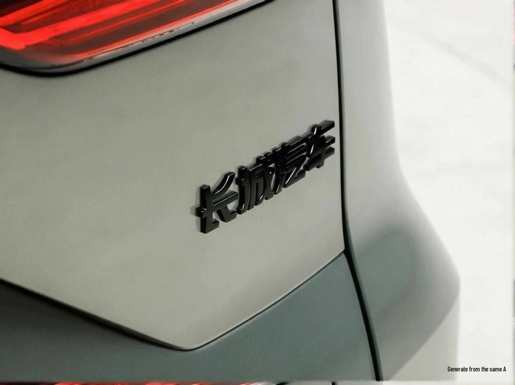 Fits 26 Haval H6L models: Blackened Personalized Tail Emblem, Non-Destructive Metal Installation.