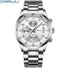CRRJU 2214New six-hand steel strap solid men's hot-selling casual personalized watch, fashionable and popular for men