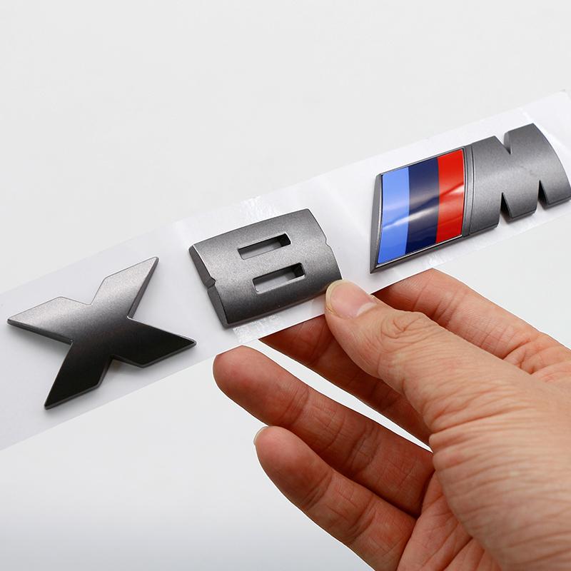 For BMW M E46 E90 E60 3D ABS M Logo Car Fender Badge Trunk Sticker Accessories For BMW M2 M X3 M4 X5M M6 M7 F48 G01 E84 E83 F39 F10 F30 G11 VDLQX1