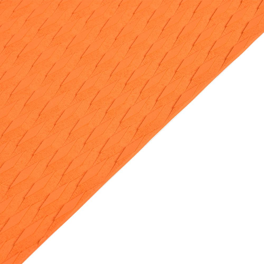 EVA Imitation Teak Anti Slip Surfboard Yacht Boat Traction Pad Grip Mat Decoration (Orange)