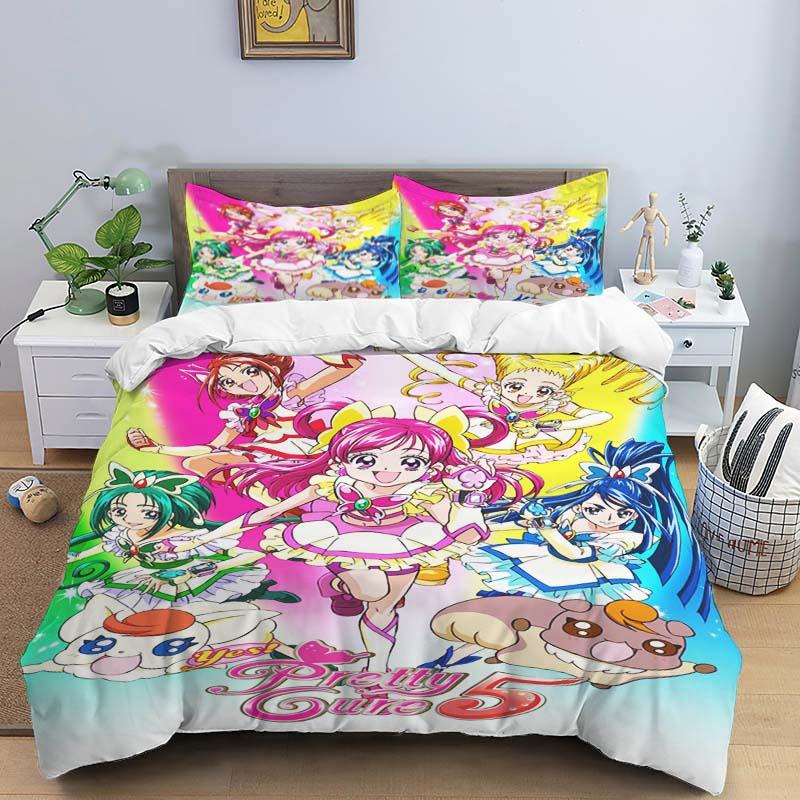 The Three-piece Pretty Cure Bedding Set—which Includes A Duvet Cover and Two Pillowcases—is The Perfect Holiday Choice.