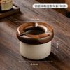 BRWindproof Ceramics Ashtray Living Room with Lid Anti Fly Ash Ceramic Cigar Ashtray Decoration Chinese Home Decoration Art GiftEY